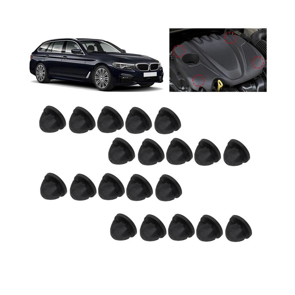 20Pcs Car Hood Bumper Buffers 11127614138 For 1 2 3 4 5 6 7 Series Engine Cover Rubber Mount Grommet Bush Bump Stop 4712523444815