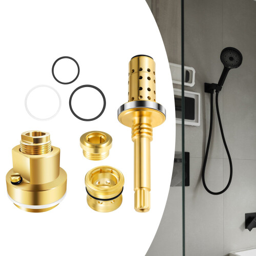 Premium Copper Shower Valves Restoration Set with with TA-10 Flows Control Spindles