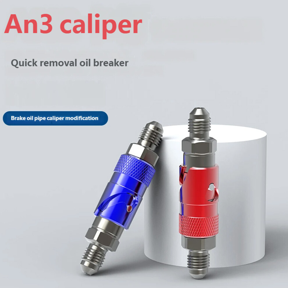 Aluminum Alloy Quick Release Connect Fitting For Brake Line Oil Fuel Fluid Hose Red 7754004601697