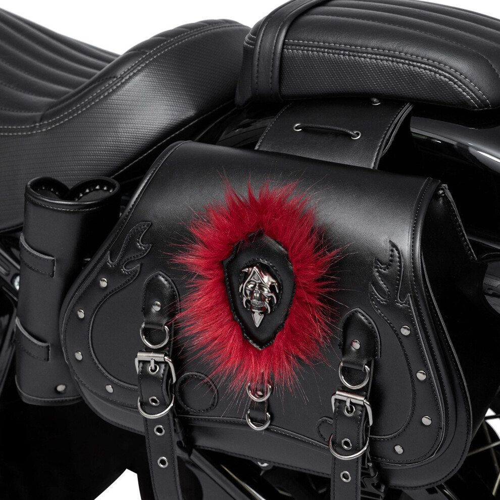 Quick Release Motorcycle Saddlebags Punk Ride Gear Spacious Storage For Bike 7754004592179