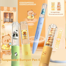 Signature Pen Roller Ball Pen Quick-Drying Ink Pen 0.5mm Fine Point Gel Ink Pen Yellow