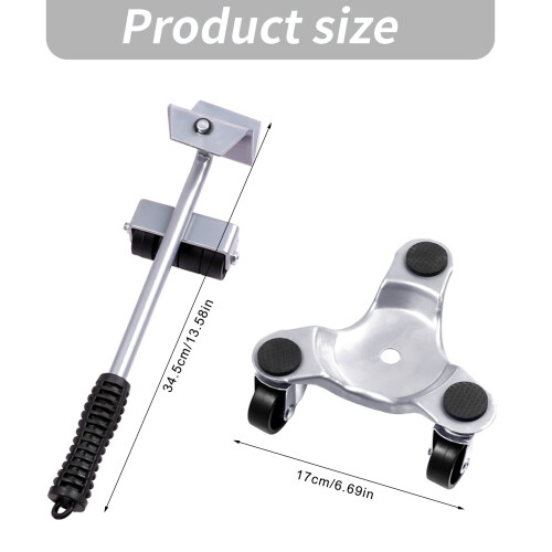 Multiple Directional Furniture Roller Help Move Couches Bed Safely Moving Aid 2