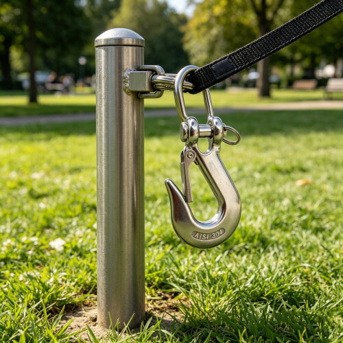 Multipurpose Nonrust Steel 304 Swivels Hook For Mooring Towing And Materials 2 points