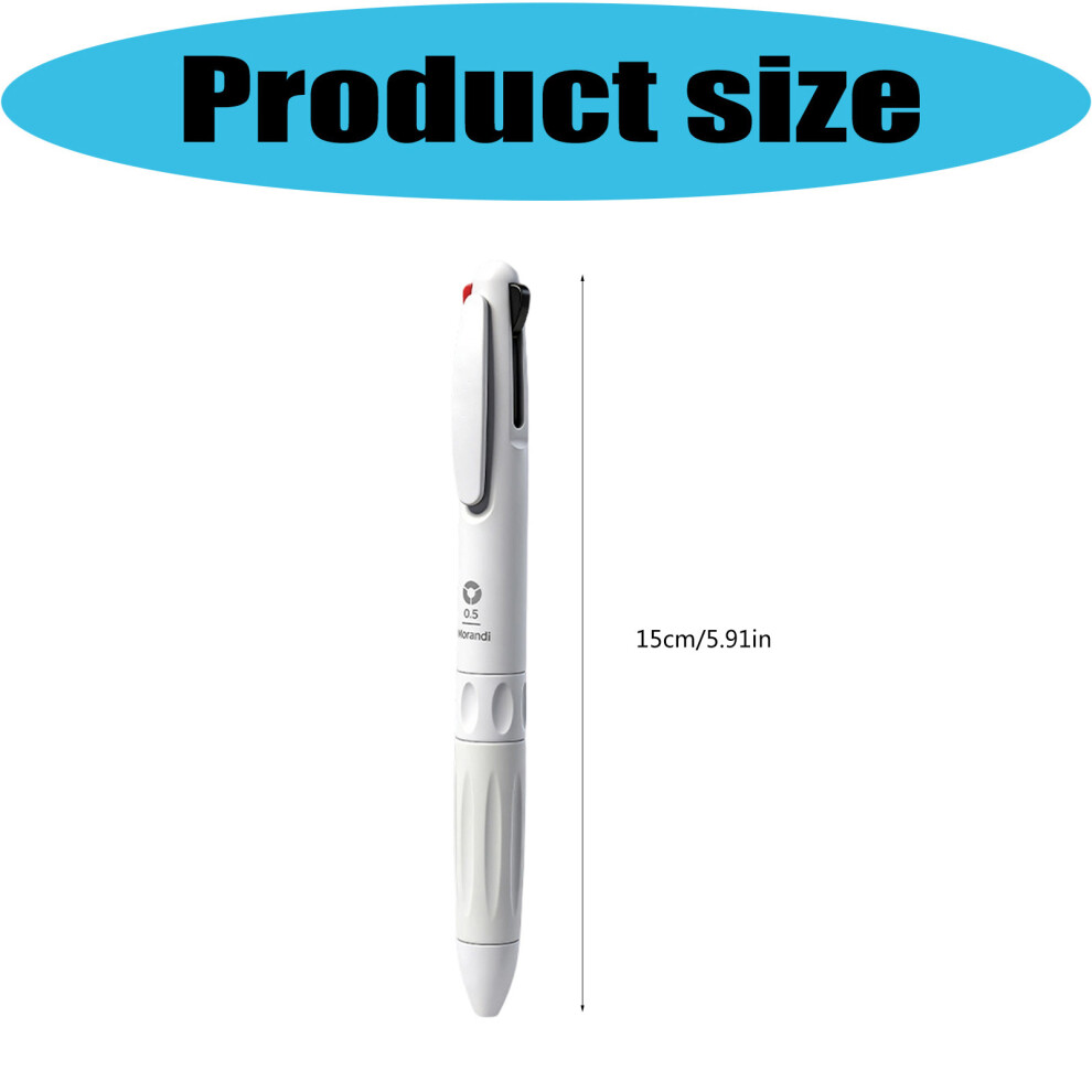 3-Color-In-1 Gel Pen 0.5Mm Retractable Multicolored Pen For Student Note Taking Black 7754004620025