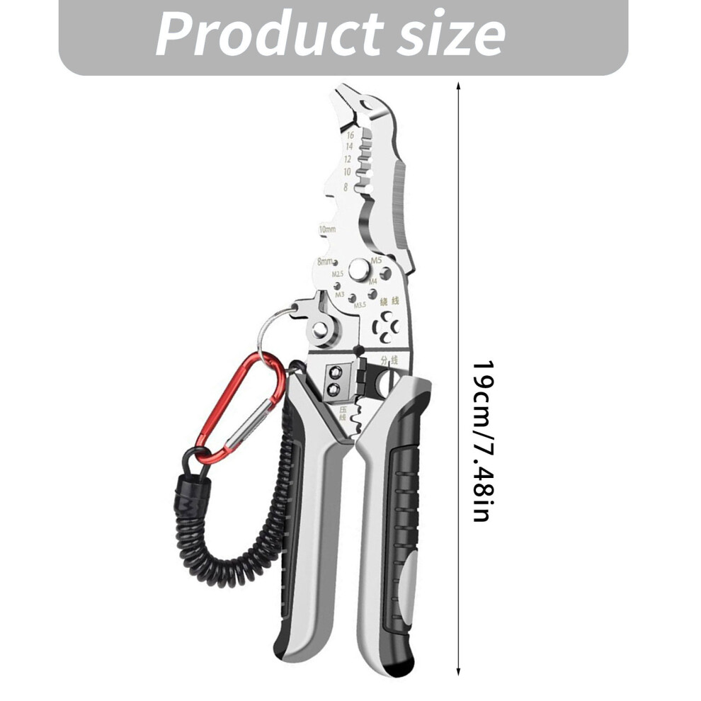 Multifunction Wire Stripper Electricians Cable Wire Pliers Cutting Scissors 7754004600515