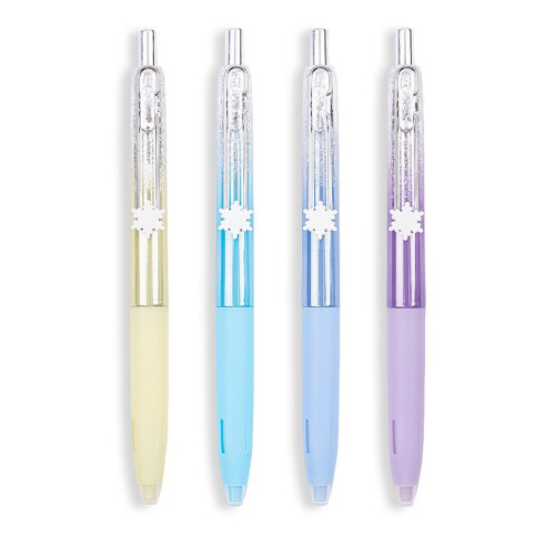 0.5MM Fine Point Retractable Gel Pen with Comfortable Grip for Note Taking Purplepolemodel 1