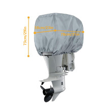 Engine Protector Cover For 115 To 225 Horsepower Marine Outboard Motors Waterproof Grey