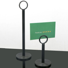 Tabletop Round Shaped Table Card Holders Metal Plated Desktop Photo Note Clips 15