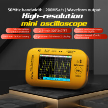 High Performances Oscilloscope with Signals Generator & Type C Charging for Field