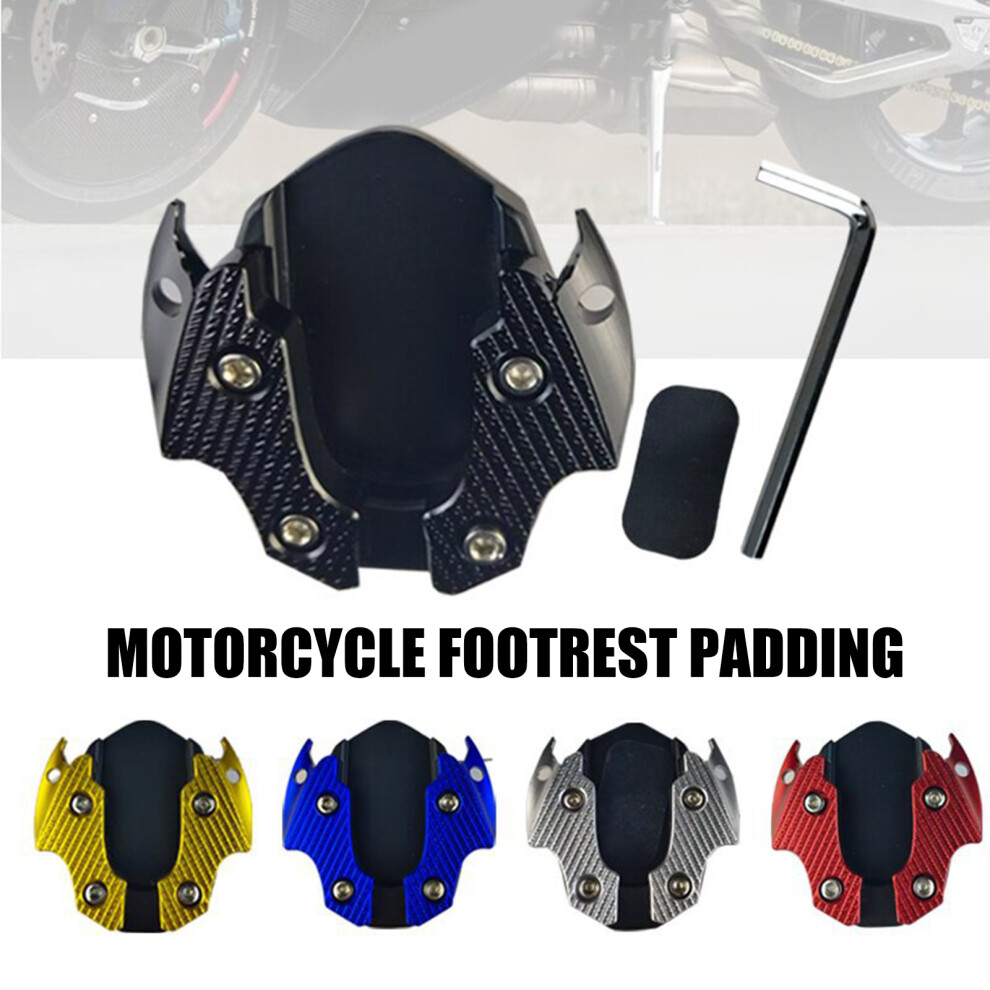 Universal Motorcycle Kickstand Non Slip Metal Plate Foot Enlarger For Nmax155 Red 7754004632509