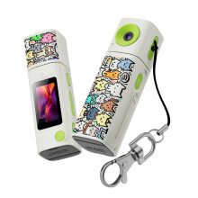 Fashionable Lipstick Style Key Rings with 1080P Recording Function for Daily White