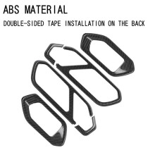 Carbon Fiber Car Interior Door Handle Bowl Panel Frame Cover Trim Sticker for Raize/GR 2020-2022