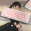 Cute Kitten Head Themed 119 Key MAO Profile Side Print Keycap Set Full Coverage Pink 8