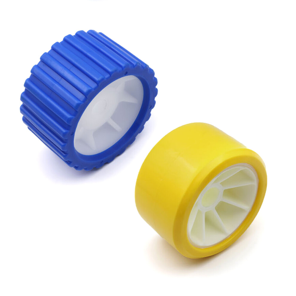 Heavy Duty Boat Trailer Roller Replacement Marine Boat Ribbed Wobble Roller Blue 7754004657809