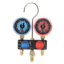 HS-M01 Refrigerant Diagnose Manifold Gauge G1/4 Condition Manometer Pressure Gauge Refrigeration Tools for R22/R1234Yf