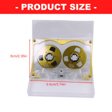 50 Minutes Blank Sound Cassette Double Side Metal Reel Colorful Plastic Frame Black