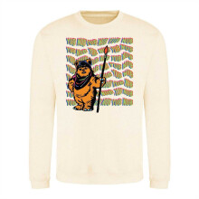 (S, White) Star Wars Unisex Adult Yub Nub Ewok Sweatshirt