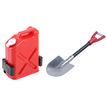 Shovel for RC D90 Crawler Car Decorative Tools with Fuel Tank for CC01 Axial SCX10 90046
