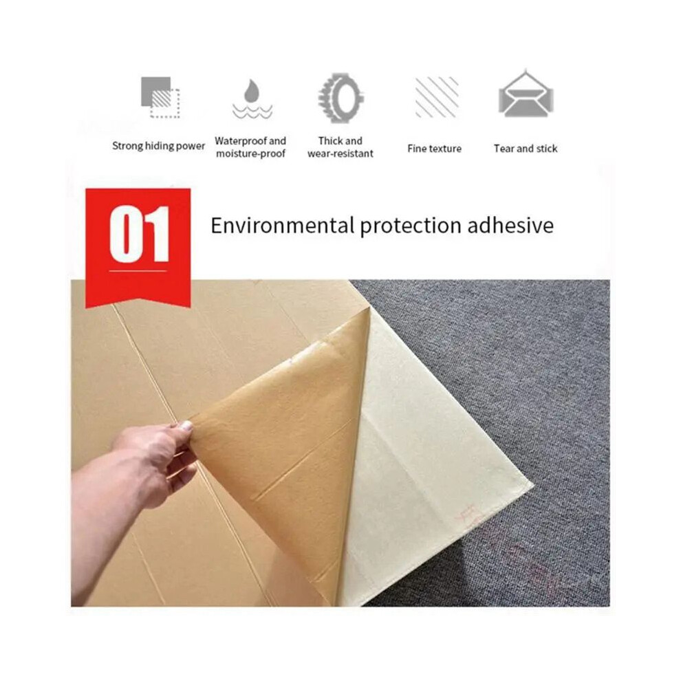 20Pcs 3D Wall Stickers Brick Self Adhesive Wallpaper Panels Home Decor Sticker,35X35cm,A 6032218013798
