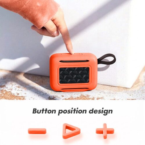 Silicone Case Skin For GO 5 Portable Speaker Lightweight Protective Shell Pink