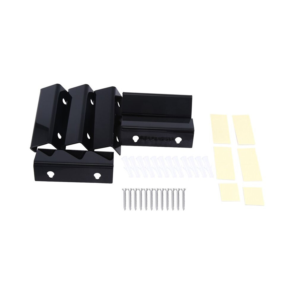 Vinyl Record Shelf Wall Mount 6 Pack,Vinyl Holder Wall,Acrylic Album Record Holder Display Black 6031945945891