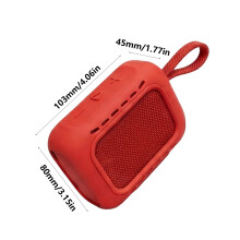 Shockproof Silicone Case Cover For GO 5 Portable Speaker Shell Perfect Fit Red