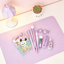 Portable 9 Items Writing Set In Beautiful Colors Ideal For Work Or Education Brown