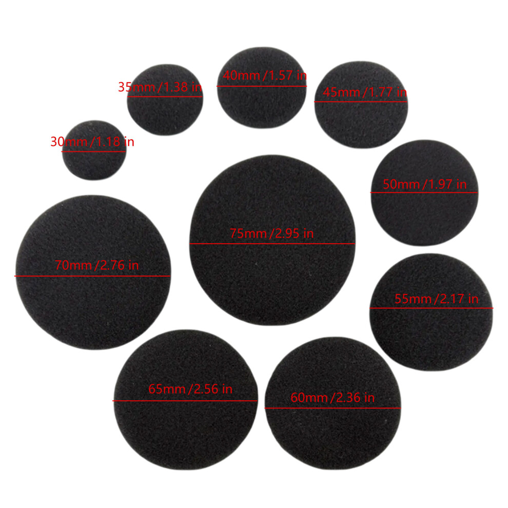 Foams Ear Pads Sponges Replacement Cushions Cover Earphones For Headphones 65Mm 7695001105026
