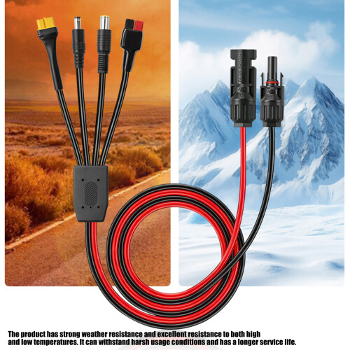 Quick Connecting Solar Power Cable With DC7909 DC5521 XT60 Interfaces Cord 1