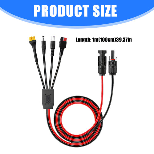 Quick Connecting Solar Power Cable With DC7909 DC5521 XT60 Interfaces Cord 2