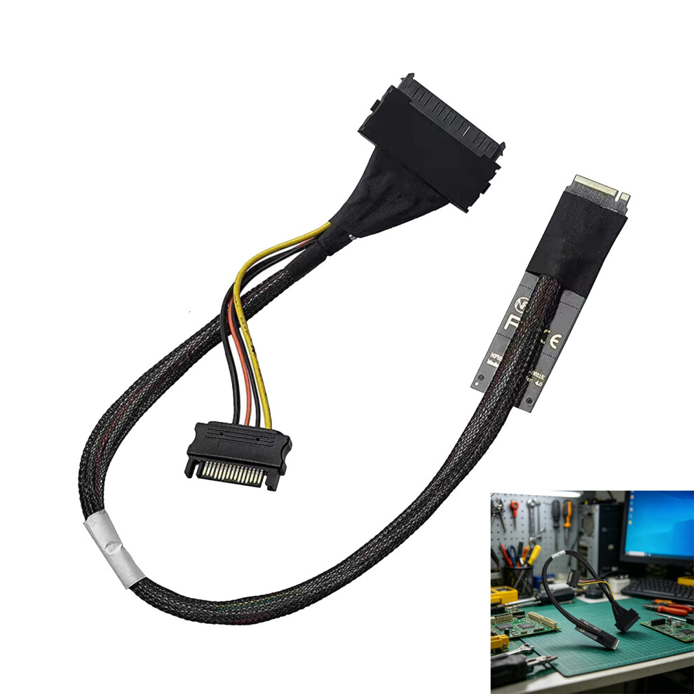 Quick Setups M.2 To Sff8639 Adapter Cable Supports Drive Drive 70 Cm 7695001060189