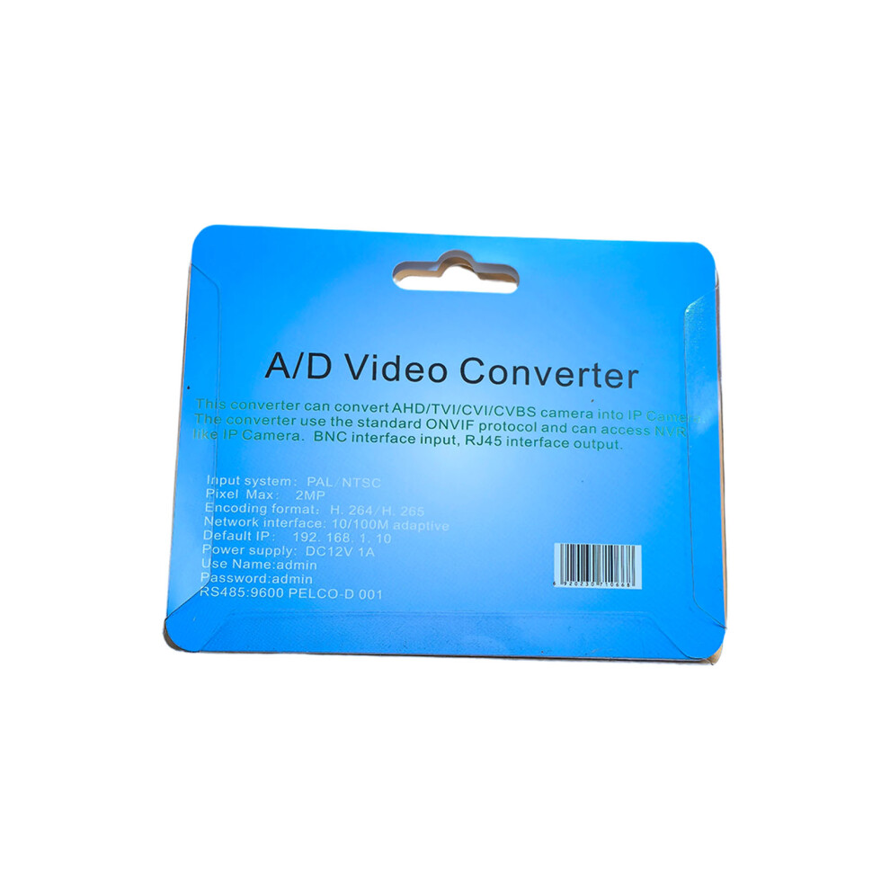 Metal Camera Converters Supporting Cvbs Tvis Ahd Cvi Signals For Clear 1080P With Poe 7695001092562