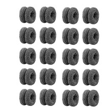 20Pcs Tubular Finger Bandage,Finger Cots, Soft, Resilient, Breathable, Fit, Fixed and Wrapped Sports Bandages,Black