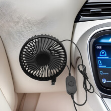 3 Speed USB Car Fan With Strong Wind Power For SUV Truck And Sedan Suction cup type