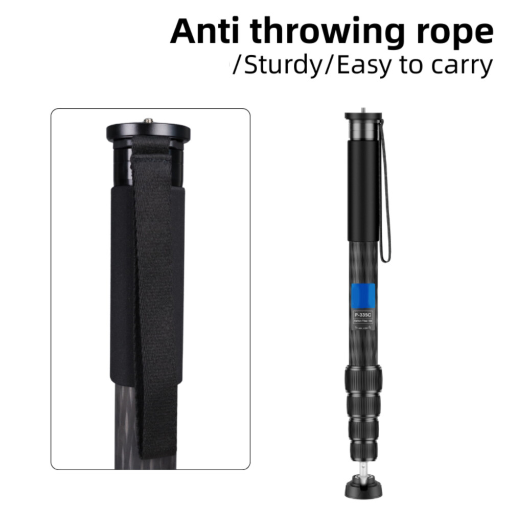 Portable Multiple Section Carbon Fiber Monopod For Dslr And Mirrorless Cameras P336c 7695001105590