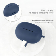 Dustproof Silicone Case Earphone Protective Case for Clip 2 Ear Clip Earbuds Red