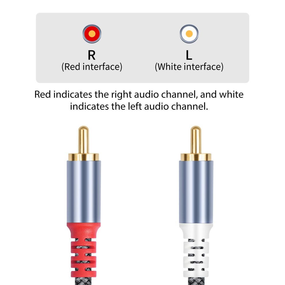 Multipurpose 6.35Mm To Double Sound Sharing Cable Nylon Texture For Playback 7.6 Meters 7695001092227