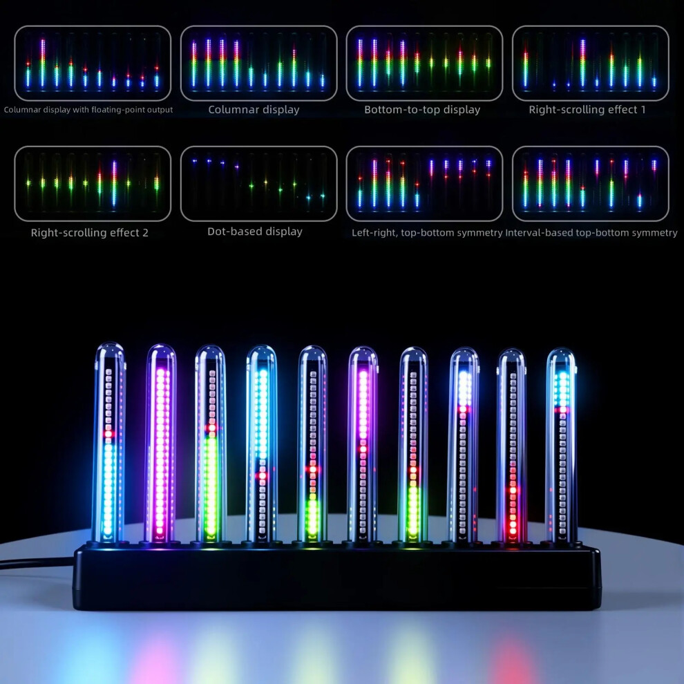 Rgbs Sound Activated Music Rhythm With 8 Brightness Level For Pc Desk Light 7695001106863