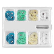 Dental Polishing Discs Gross Reduction Contouring Mandrel Stripe Set Dental Materials Teeth Whitening 80Pcs/Box