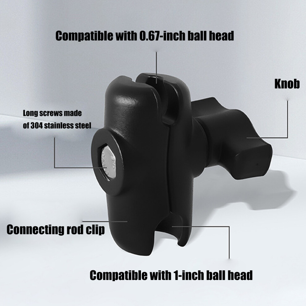 Universal Motorcycle Phone Holder With 25Mm To 17Mm Adapters And 6Cm Ball Joint 7695001050142