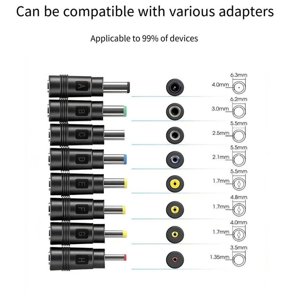 Durability Pvc Power Cord With Multiple Tip Option For Routers Monitors Speakers C 7695001086943