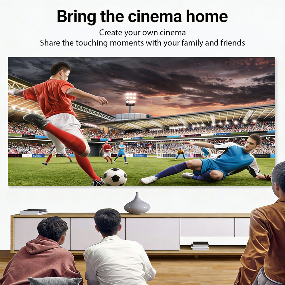 High Contrast Projector Screen 16:9 Border For Cinematic Experience 84 Inch Black 7695001107990