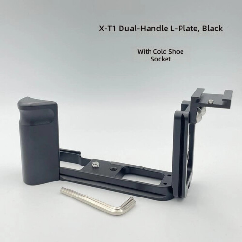 Precisions Aluminum Quick Release Plate Improves Handling For XT1 Camera System Black 2