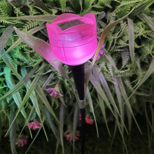 10 Stück Outdoor-LED-Solarleuchte, Tulpen-Blumenlampe, Wasserdicht, Gartenstecker, Rasenlichter, Dekoration für Hof, Outdoor-Party-Dekoration.