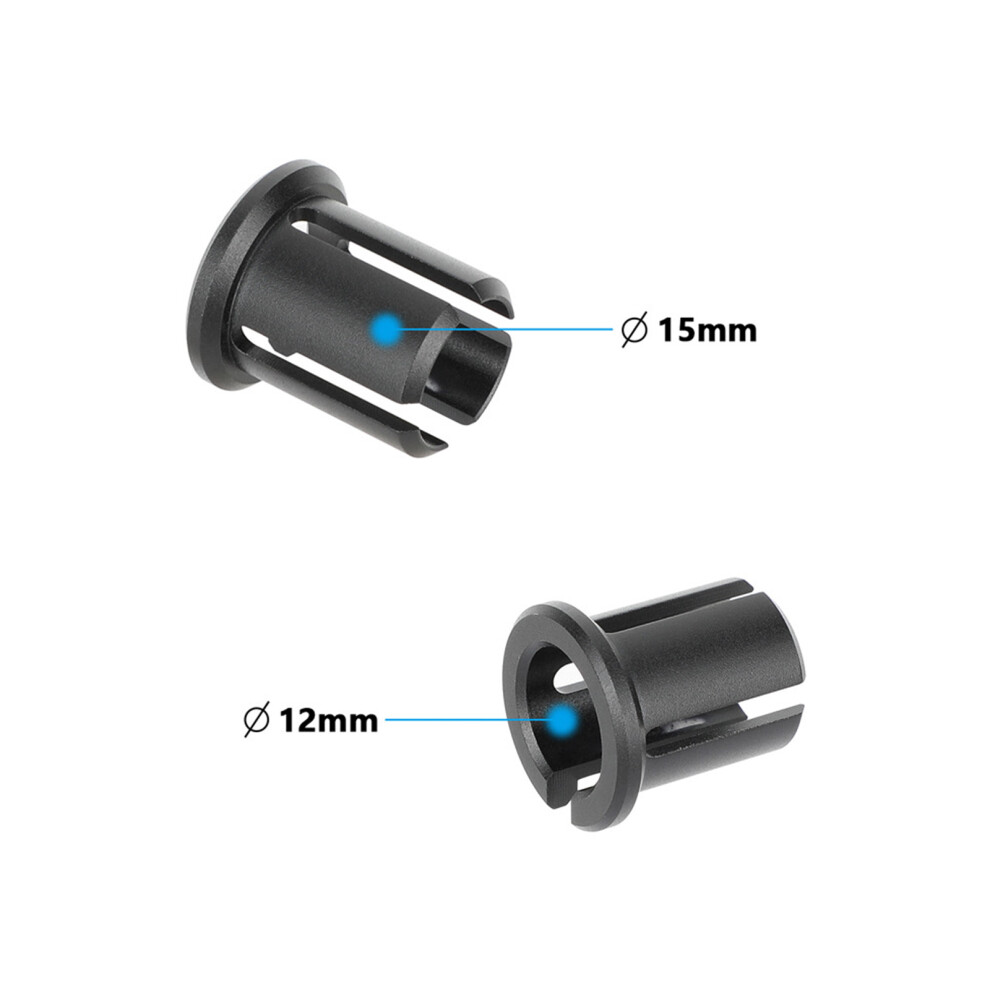 15Mm To 12Mm Rod Adapter Bushing For Camera Photography Tube Adapter Photography Black 7695001133975