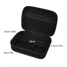 Multiple Compartment Carrying Case Storage Pouch For Hair Trimmer Includes Pocket