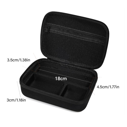 Multiple Compartment Carrying Case Storage Pouch For Hair Trimmer Includes Pocket