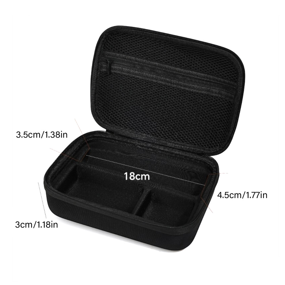 Multiple Compartment Carrying Case Storage Pouch For Hair Trimmer Includes Pocket