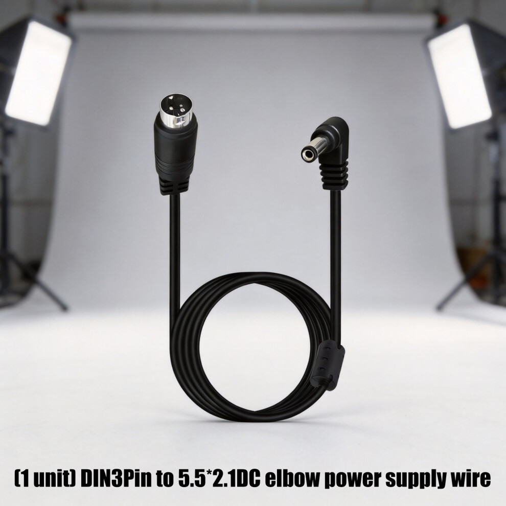 Heavy Duty Din 3Pin To Dc5521 Plug Power Cord For Cctv Dvr Systems Devices 0.5M 7695001048545