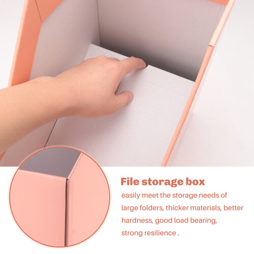 Paper Magazine Rack Bookend Large Book Stand File Holder Foldable Documents Organizer Office Storage Rack 2